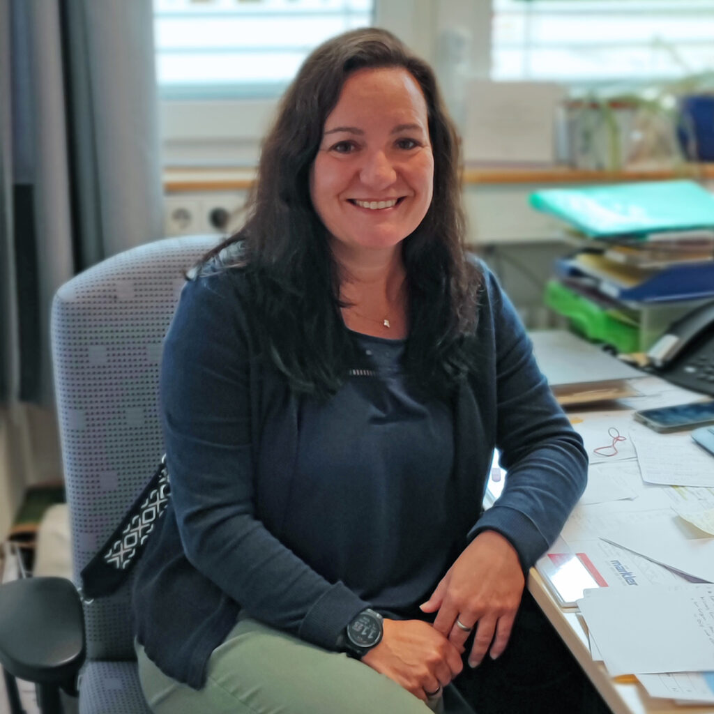 Frau Schäfer von der Kurpfalz Werkstatt